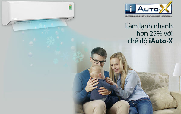 Máy lạnh Panasonic Inverter 2 HP CU/CS-XU18ZKH-8 - Làm lạnh nhanh hơn 25% nhờ chế độ iAuto-X